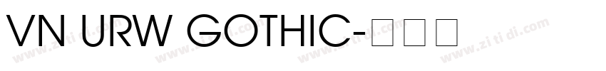 Vn URW Gothic字体转换